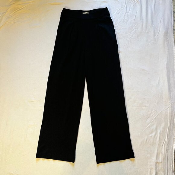 Max Studio Pants - Max‎ Studio London Black Dress Pants Pull On High Rise Pleated Pants Size XSmall